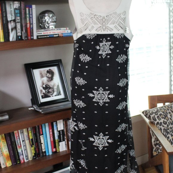 Twelfth Street Cynthia Vincent Silk &Leather Dress - Picture 2 of 12